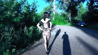 Mistress Emily - Toilet slavery in the woods!
