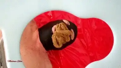 Madame Ellen Expert in scat - Madame Ellen: personal Toilet Rex in Chastity, 6 x filled with shit