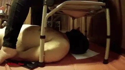 Madame Ellen Expert in scat - Madame Ellen`s swallower in chastity is back, 4x filled with my poop
