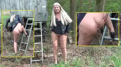 RosellaExtrem - Outdoor shitting a shitload and piss there!