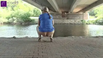 RosellaExtrem - Naked bike ride with public shit and piss!