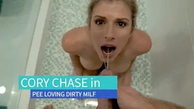 One Two Pee - Cory Chase in Pee Loving Dirty MILF - Shower Scene