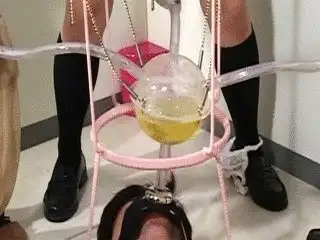 Toilet Slaves Scatology - Funnel Piss Drinking
