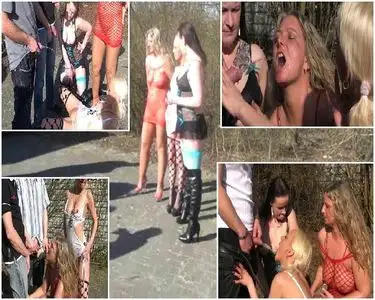 RosellaExtrem - Carpark: Pisse for 3 sluts!