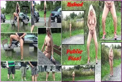 RosellaExtrem - Mega Public Piss beams! Rest place Action 09.08.15