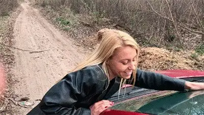 Scat and Piss Femdom - Pee on car 03