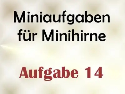 HERRIN LADY ANJA - Miniaufgabe für Minihirne - Aufgabe 14