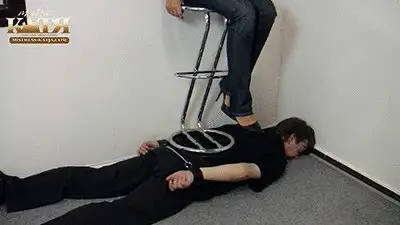 Mistress Katjas Clips & Pictures - 07-003 - Crushing my slave under the bar stool (WMV - HQ - High Definition)