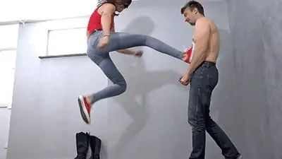 Madame Marissa - Brutally kicked by boots, converse and dirty feet