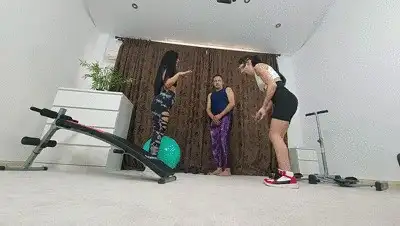 EATINGALLSHITFROMGODDESSES - Mistress Marry and Madisson - Double dommes in leggings - revenge part 1