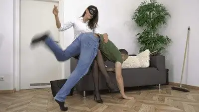 Madame Marissa - Spanking the lazy loser (small version)