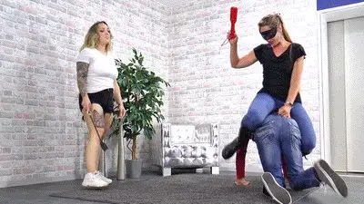 Boss Girls Productions - Lady Nora and Goddess Yasemin train the slave pony! - small version