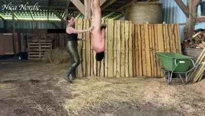 Miss Nica Nordic - Suspended and whipped through the stable
