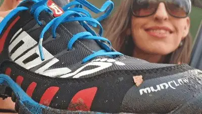Madame Marissa - Muddy running shoes and steamy socks