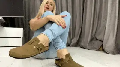 Goddess Nika - Smelly Clogs 4 Slave