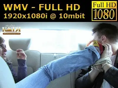 Mistress Katjas Clips & Pictures - 15-005 - Footdom on the backseat (WMV - FULL HD - High Definition)