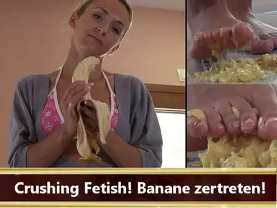 HERRIN LADY ANJA - Crushing Fetish! Banane zertreten!