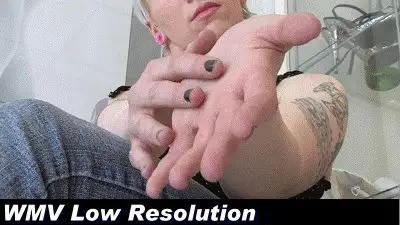 Boss Girls Productions - Gothic girl is showing her hands (WMV Low Resolution)
