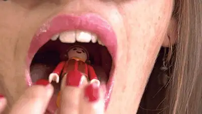 Madame Marissa - Giantess devours the tiny man alive
