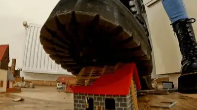 Madame Marissa - Giantess completely destroys a tiny village (small version)