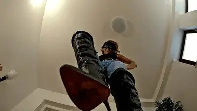 Madame Marissa - Tiny boot slave crushed under boots