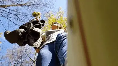 Madame Marissa - Stuck to the unaware giantess's shoe - then crushed completely!