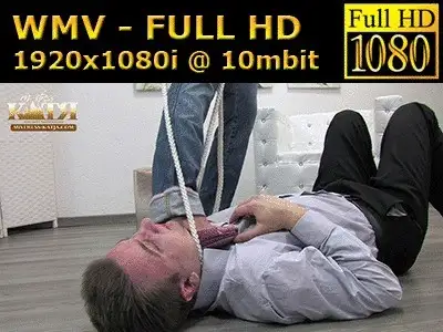Mistress Katjas Clips & Pictures - 17-005 - Strangling my slave in living room (WMV - FULL HD - High Definition)