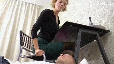 Boss Girls Productions - Spitting slave in office