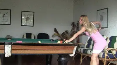 Brat Girls Femdom - billiard room humilation Part 1 HD