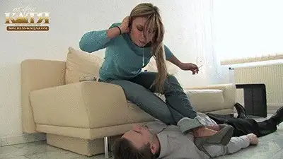 Mistress Katjas Clips & Pictures - 17-008 - Spitting into his mouth and face (WMV - HQ - High Definition)