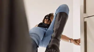 Madame Marissa - Trying out shoes - on your face!