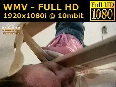 Mistress Katjas Clips & Pictures - 08-002 - Trampling my slave under the slatted frame (WMV - FULL HD - High Definition)