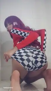 KattyAndEric - Biker Girl Shits After three days and Takes It by Mouth and Throws It in the Toilet