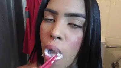 Femdom Austria - Black Girl Teeth Brushing Fetish!