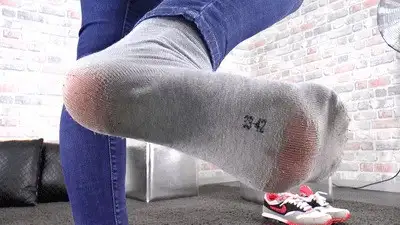 Boss Girls Productions - Lady Nora - Extremely long, worn, stinky socks - small version
