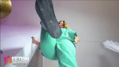 FETISHTAINMENT Femdom & Fetish - I'll crush you under my Birkenstock slippers from work.