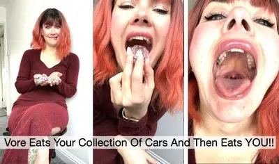 DoloresNaughties - Vore Eats Your Collection Of Cars And Then Eats YOU!!
