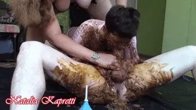 Natalia Kapretti - Enjoy dirty blowjob in big pile of shit