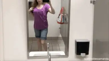 Scat Goddess Amanda - Bathroom Pee Extra Dirty White Panty