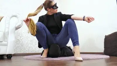 Boss Girls Productions - Lady Nora - Jeans facesitting for my shoeshine boy - small version
