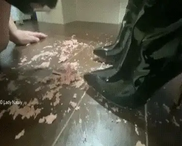 Lady Natalys work in High Heels - Worship from my Boots