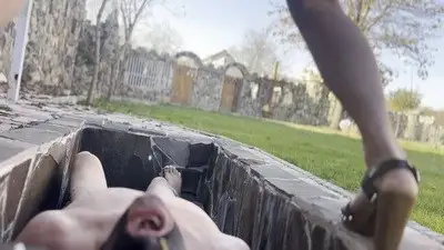 Mistress Zeida DFC - Brutal Bizarre Extreme - Dame Luciferia Outdoor Scat in Dracula Femdom Castle