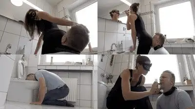 Madame Marissa - Humiliating and dominating the slave before going out