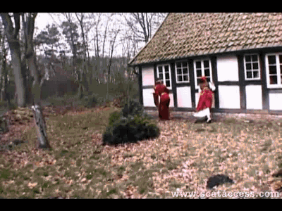 Scat witches and their scat loving slave girl