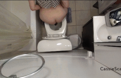 Cassies Constipated Moaning for Big Chunky Shit
