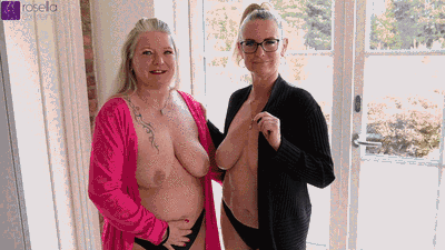 Tina and Rosella use their personal piss slave on vacation!