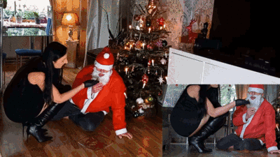 Den Weihnachtsmann mit Schei