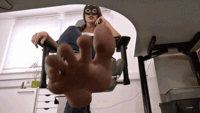 Youre my new office foot slave!