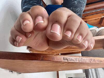 Stretching and wiggling my toes