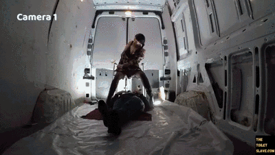 Mobile toilet for mistress Vidya 2